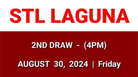 stl laguna result today 4pm|STL RESULTS TODAY .